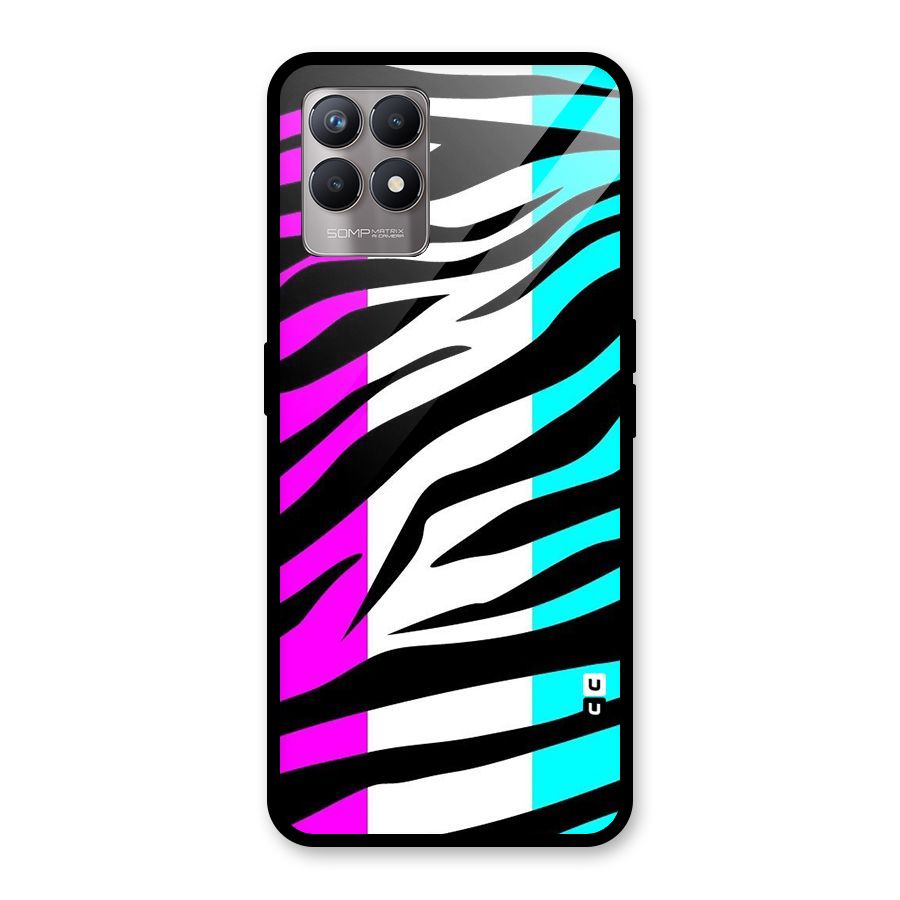 Zebra Texture Glass Back Case for Realme Narzo 50
