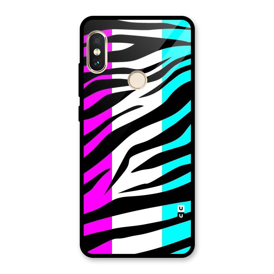 Zebra Texture Glass Back Case for Redmi Note 5 Pro