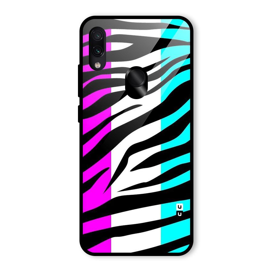 Zebra Texture Glass Back Case for Redmi Note 7 Pro
