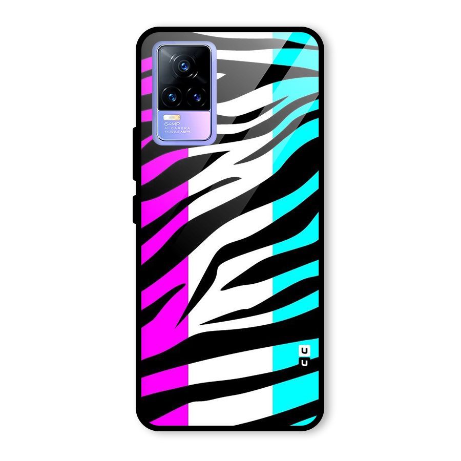 Zebra Texture Glass Back Case for Vivo Y73