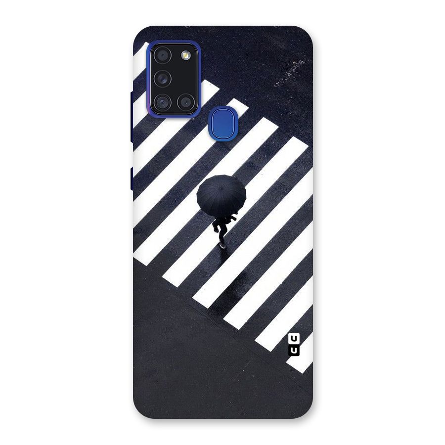 Zebra Walking Back Case for Galaxy A21s