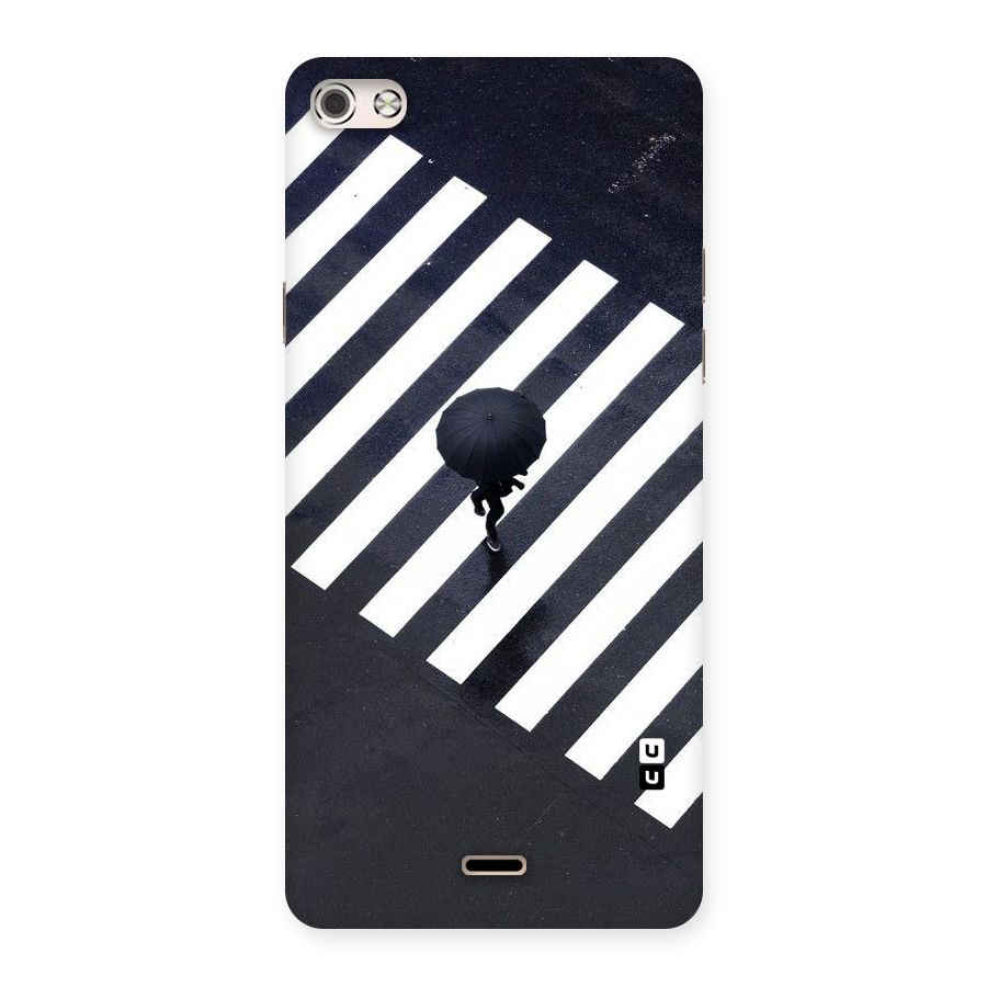 Zebra Walking Back Case for Micromax Canvas Silver 5