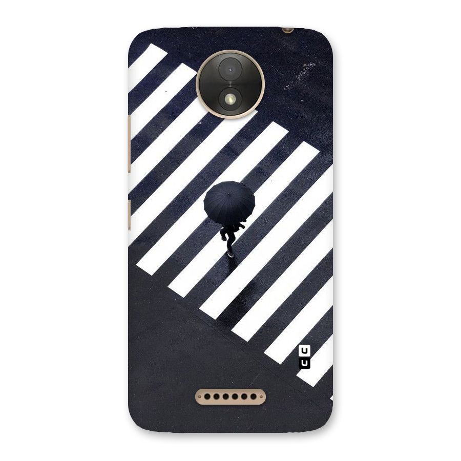 Zebra Walking Back Case for Moto C Plus