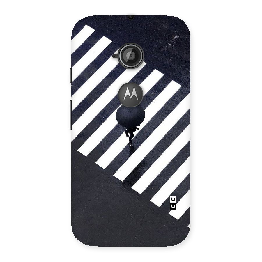 Zebra Walking Back Case for Moto E 2nd Gen