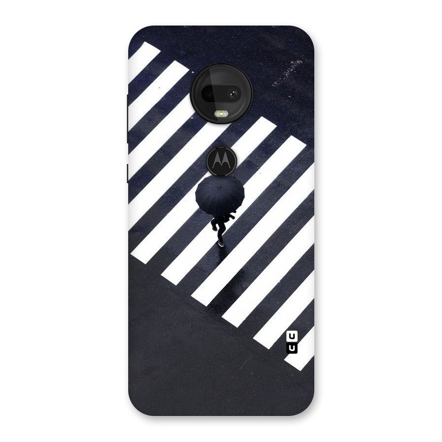 Zebra Walking Back Case for Moto G7