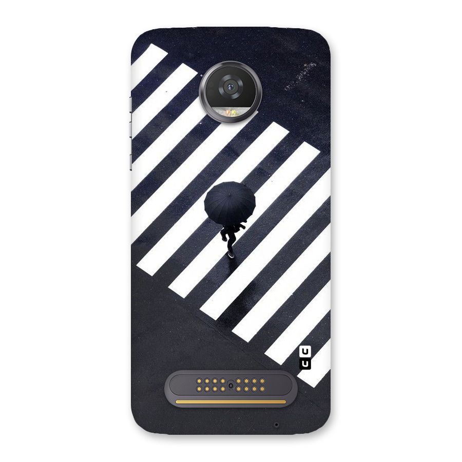 Zebra Walking Back Case for Moto Z2 Play