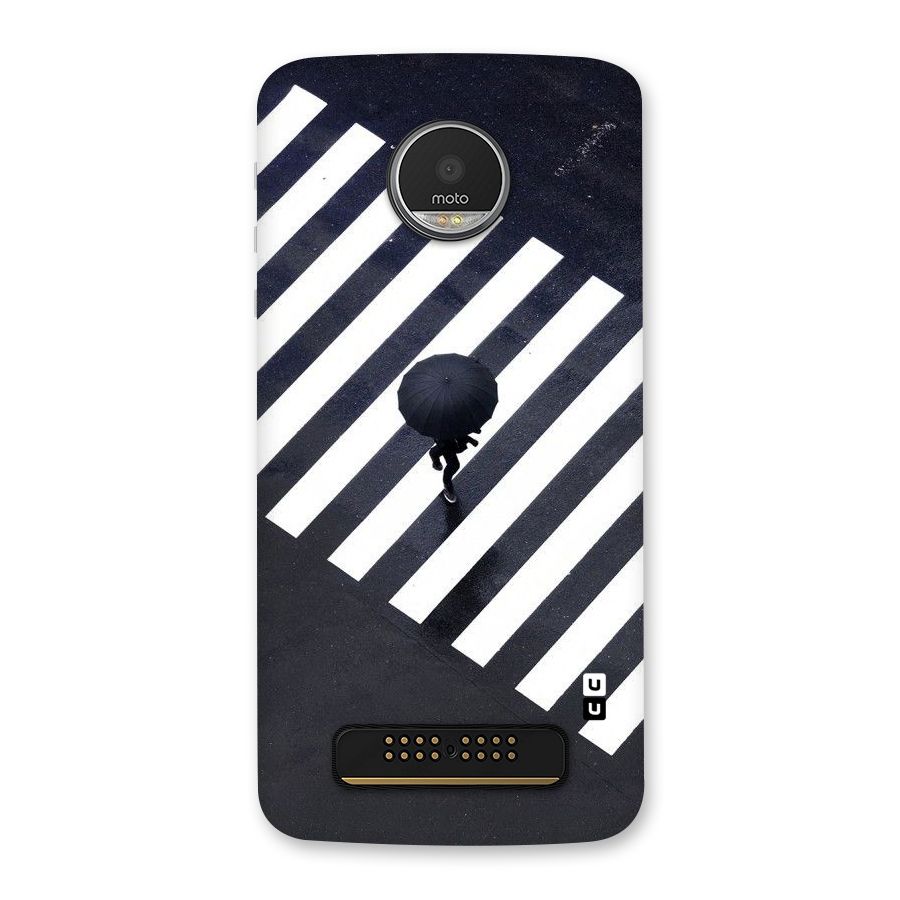 Zebra Walking Back Case for Moto Z Play