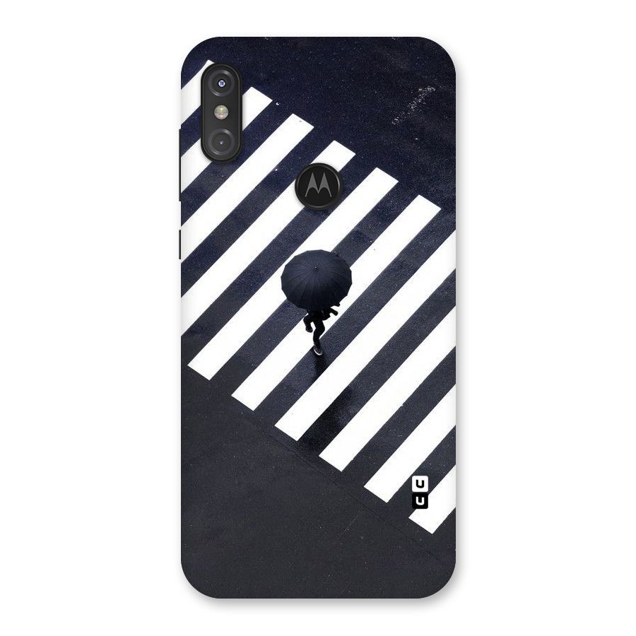 Zebra Walking Back Case for Motorola One Power