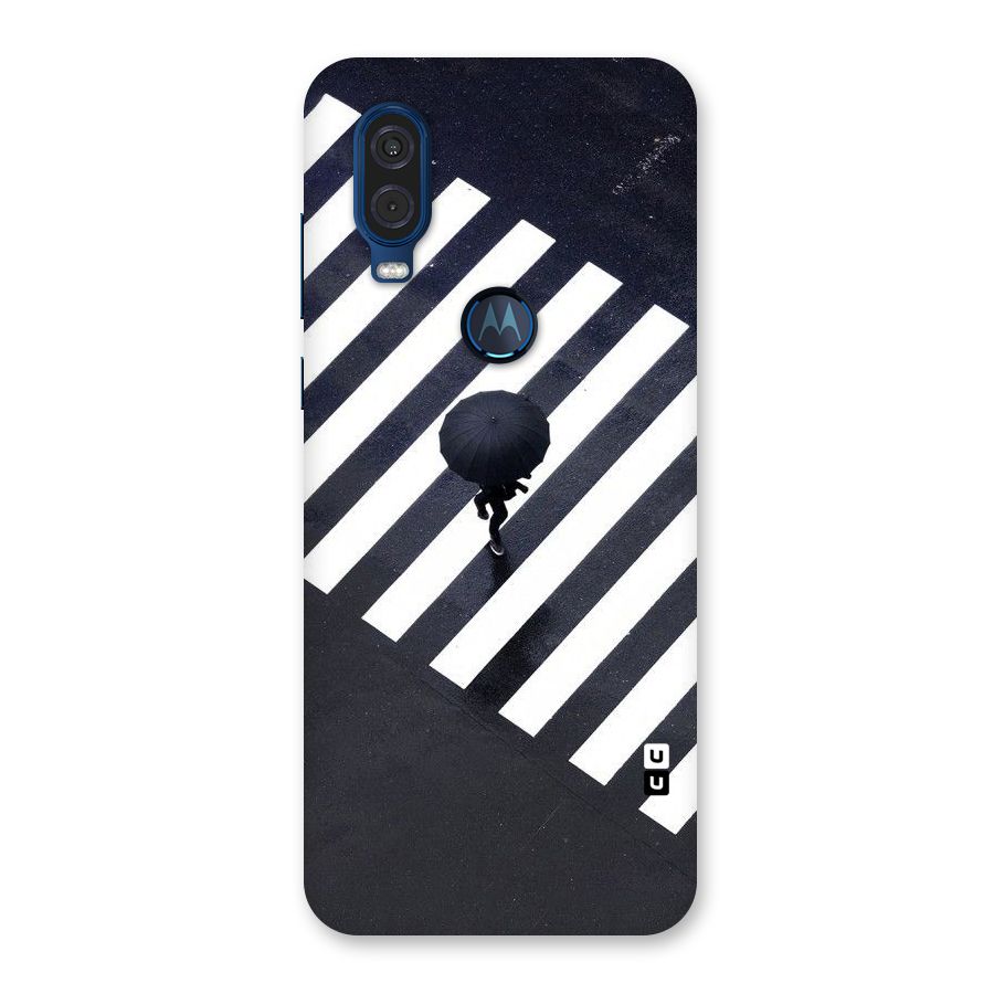 Zebra Walking Back Case for Motorola One Vision