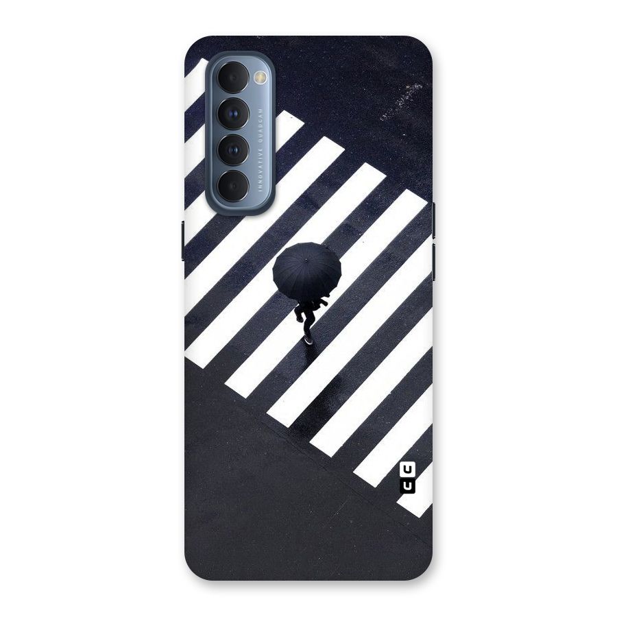 Zebra Walking Back Case for Reno4 Pro