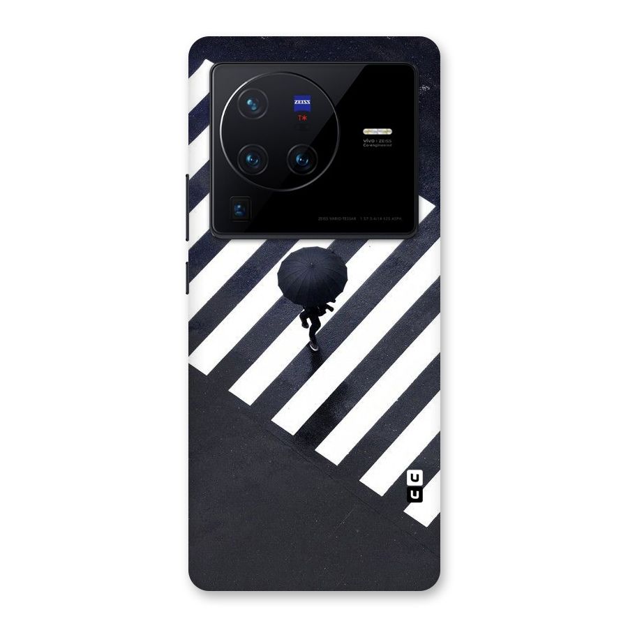 Zebra Walking Back Case for Vivo X80 Pro