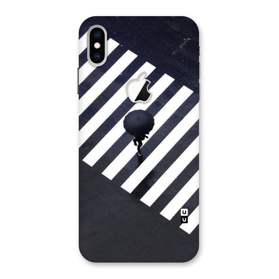 Zebra Walking Back Case for iPhone XS Max Apple Cut
