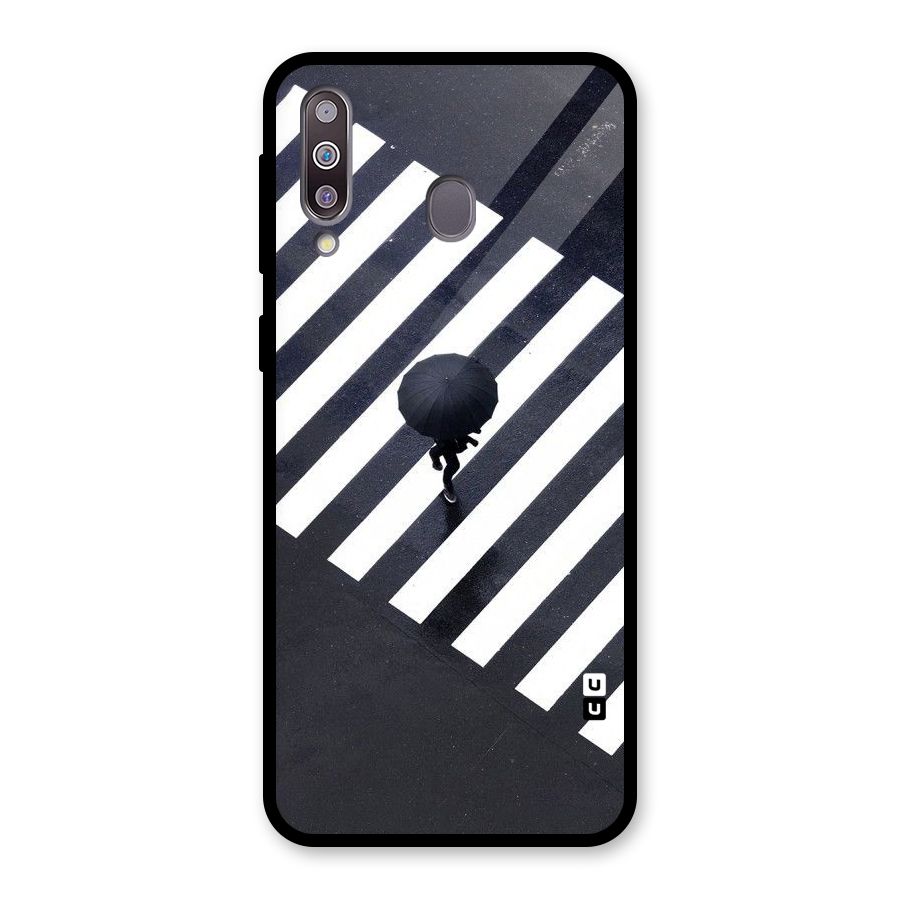 Zebra Walking Glass Back Case for Galaxy M30