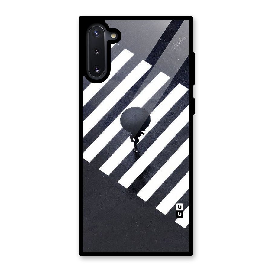 Zebra Walking Glass Back Case for Galaxy Note 10