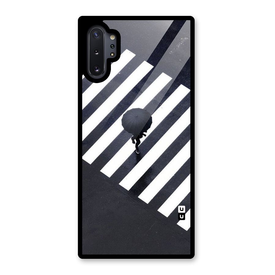 Zebra Walking Glass Back Case for Galaxy Note 10 Plus
