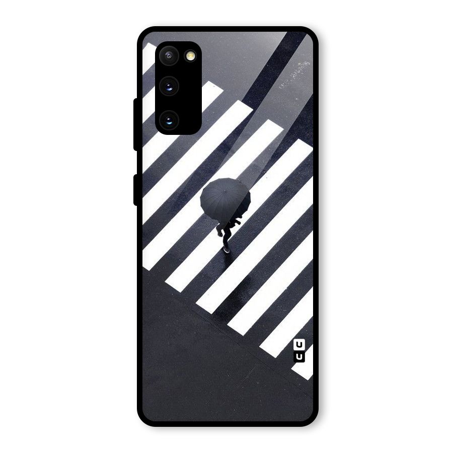 Zebra Walking Glass Back Case for Galaxy S20 FE 5G