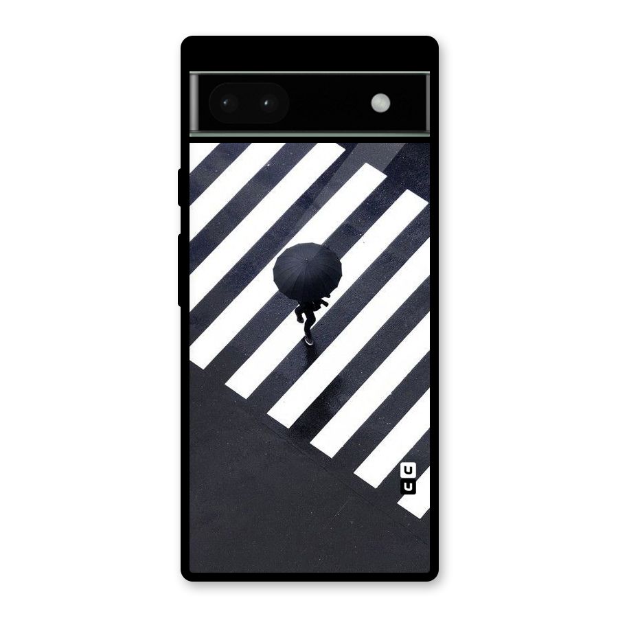 Zebra Walking Glass Back Case for Google Pixel 6a