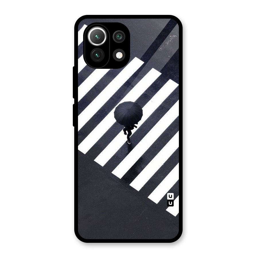 Zebra Walking Glass Back Case for Mi 11 Lite NE 5G