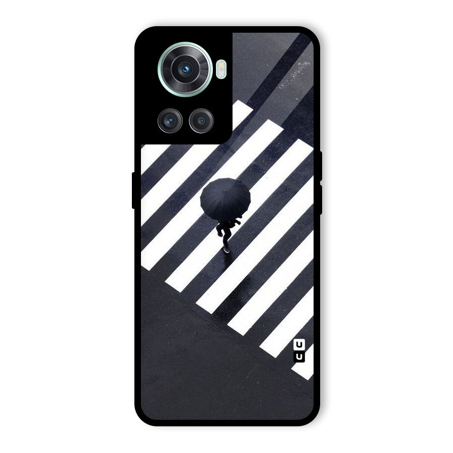 Zebra Walking Glass Back Case for OnePlus 10R