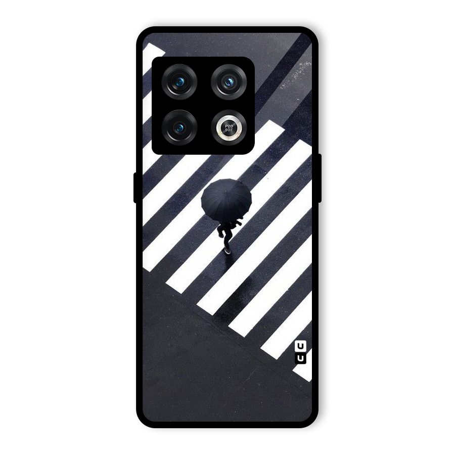 Zebra Walking Glass Back Case for OnePlus 10 Pro 5G