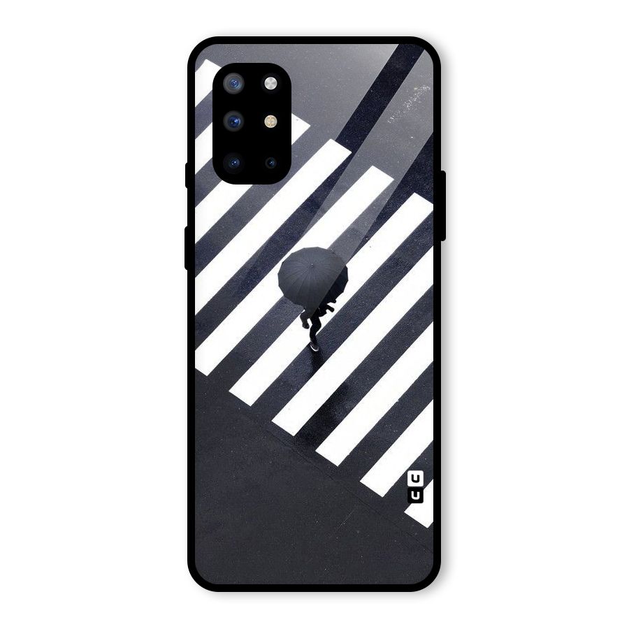 Zebra Walking Glass Back Case for OnePlus 8T