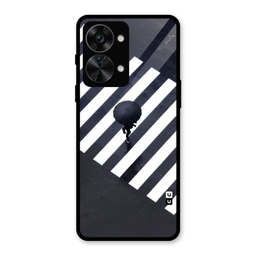 Zebra Walking Glass Back Case for OnePlus Nord 2T