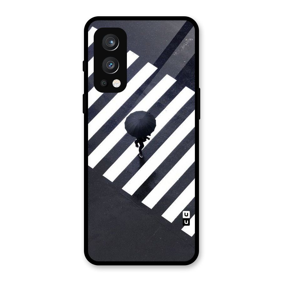 Zebra Walking Glass Back Case for OnePlus Nord 2 5G