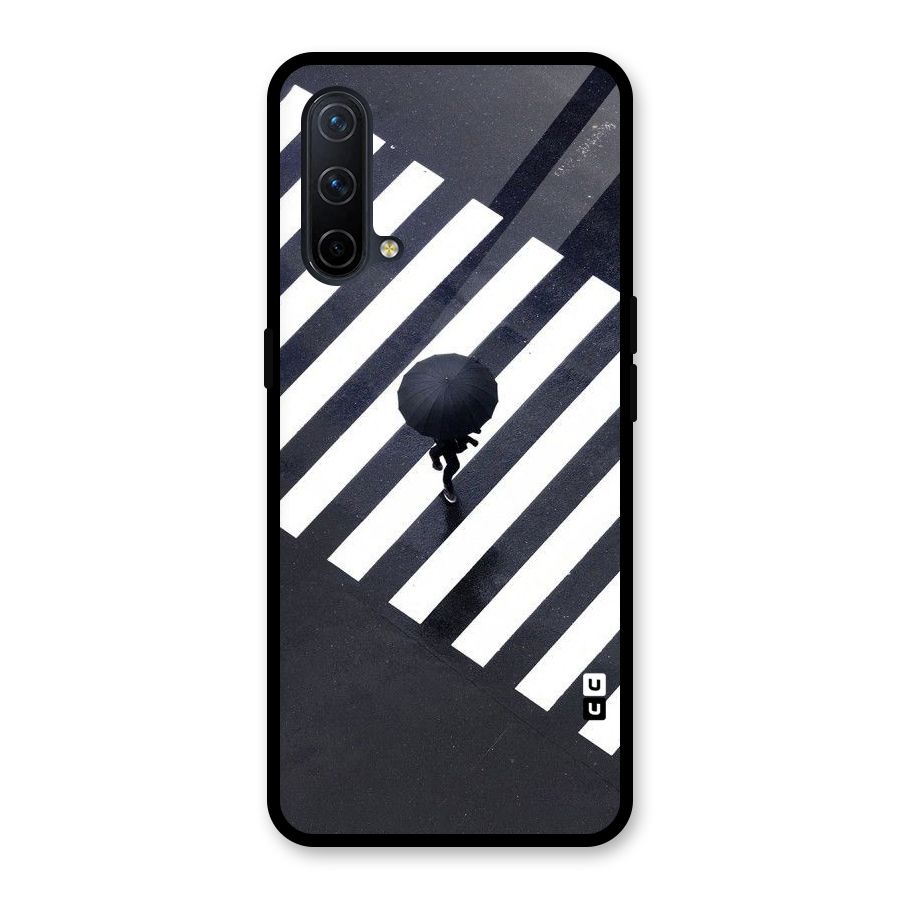 Zebra Walking Glass Back Case for OnePlus Nord CE 5G