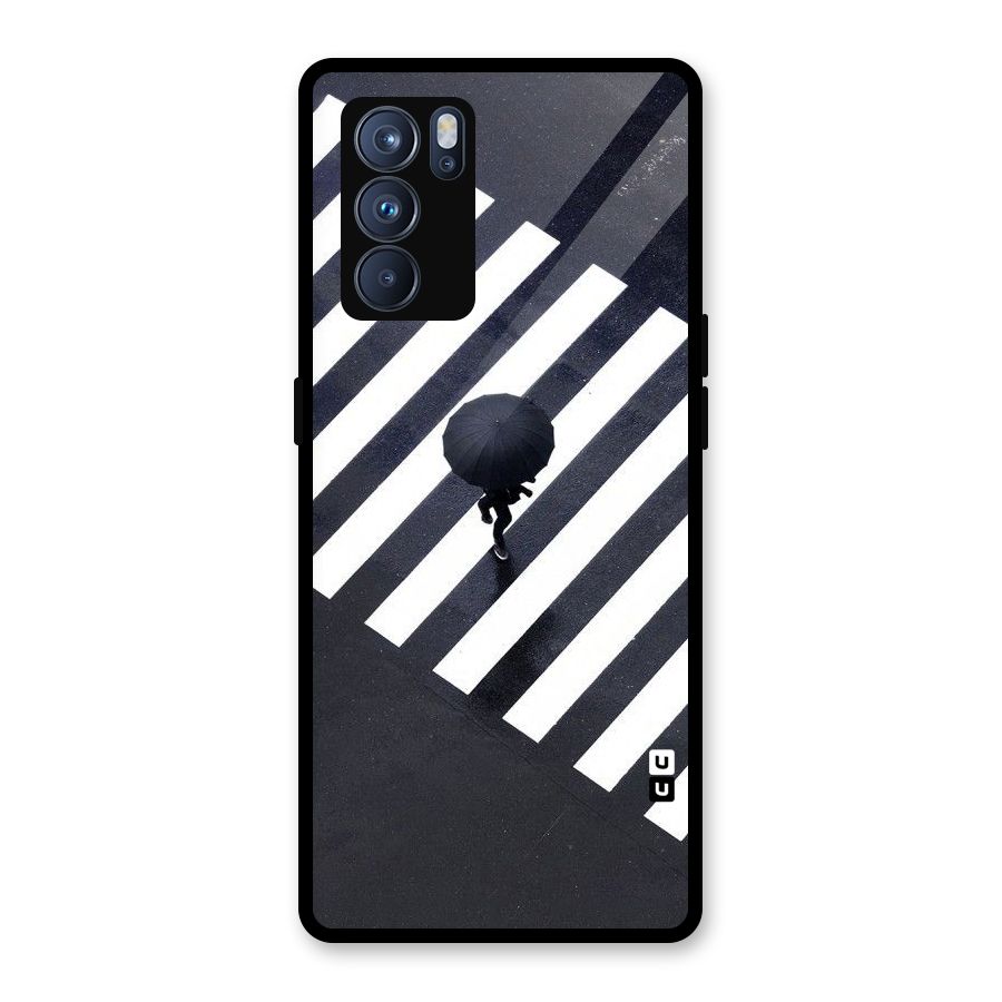 Zebra Walking Glass Back Case for Oppo Reno6 Pro 5G