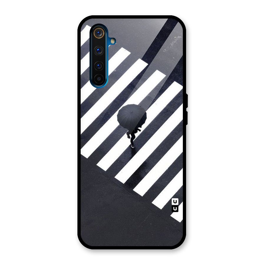 Zebra Walking Glass Back Case for Realme 6 Pro