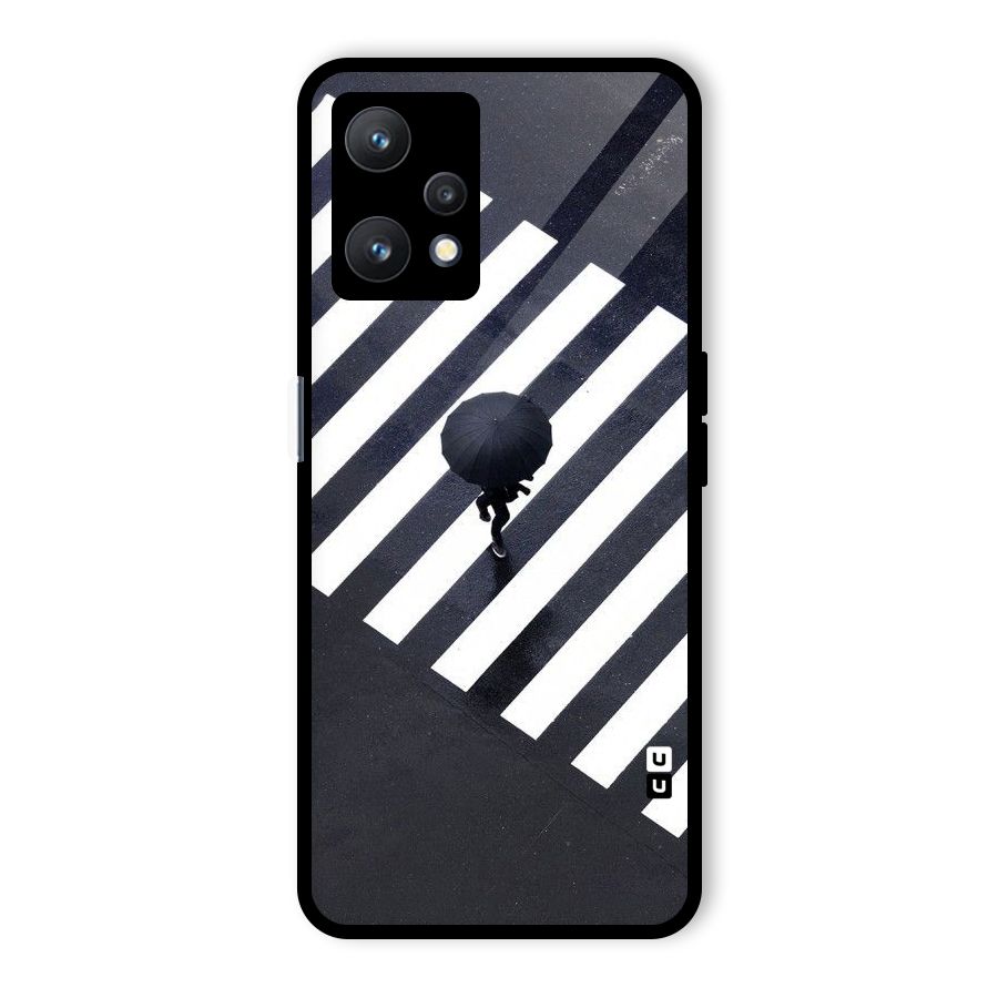 Zebra Walking Glass Back Case for Realme 9 Pro 5G