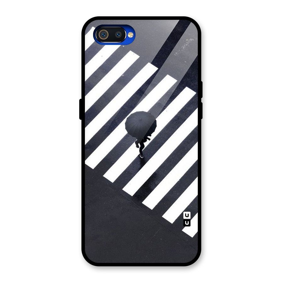 Zebra Walking Glass Back Case for Realme C2