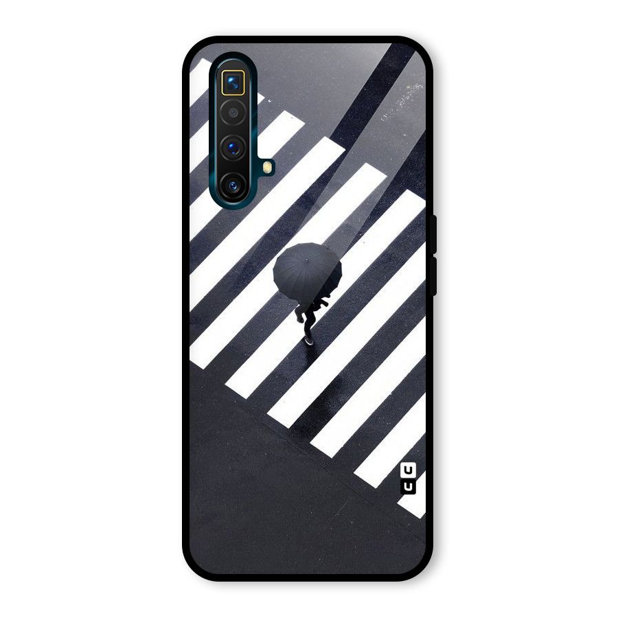 Zebra Walking Glass Back Case for Realme X3