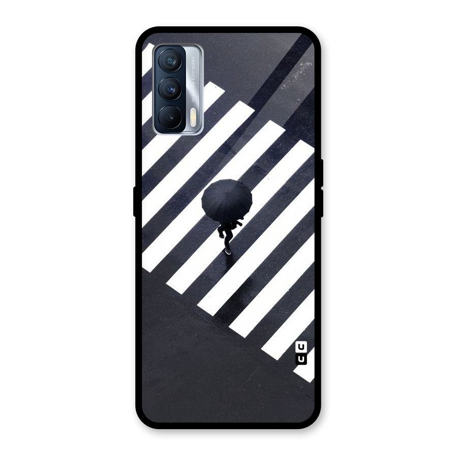 Zebra Walking Glass Back Case for Realme X7