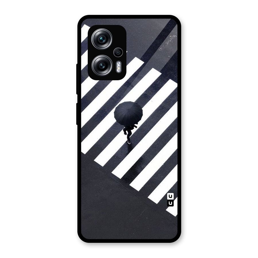 Zebra Walking Glass Back Case for Redmi K50i