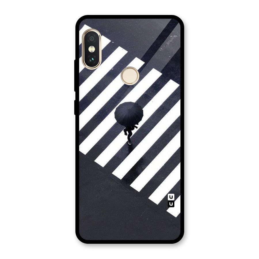 Zebra Walking Glass Back Case for Redmi Note 5 Pro