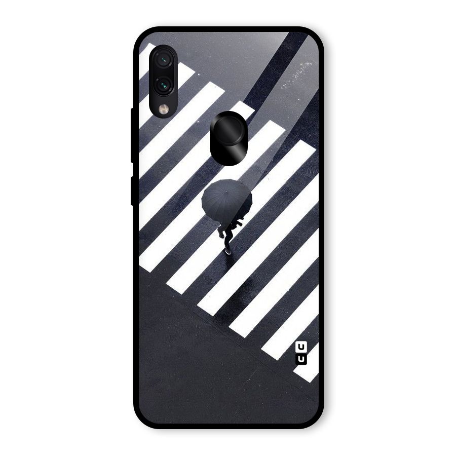Zebra Walking Glass Back Case for Redmi Note 7 Pro
