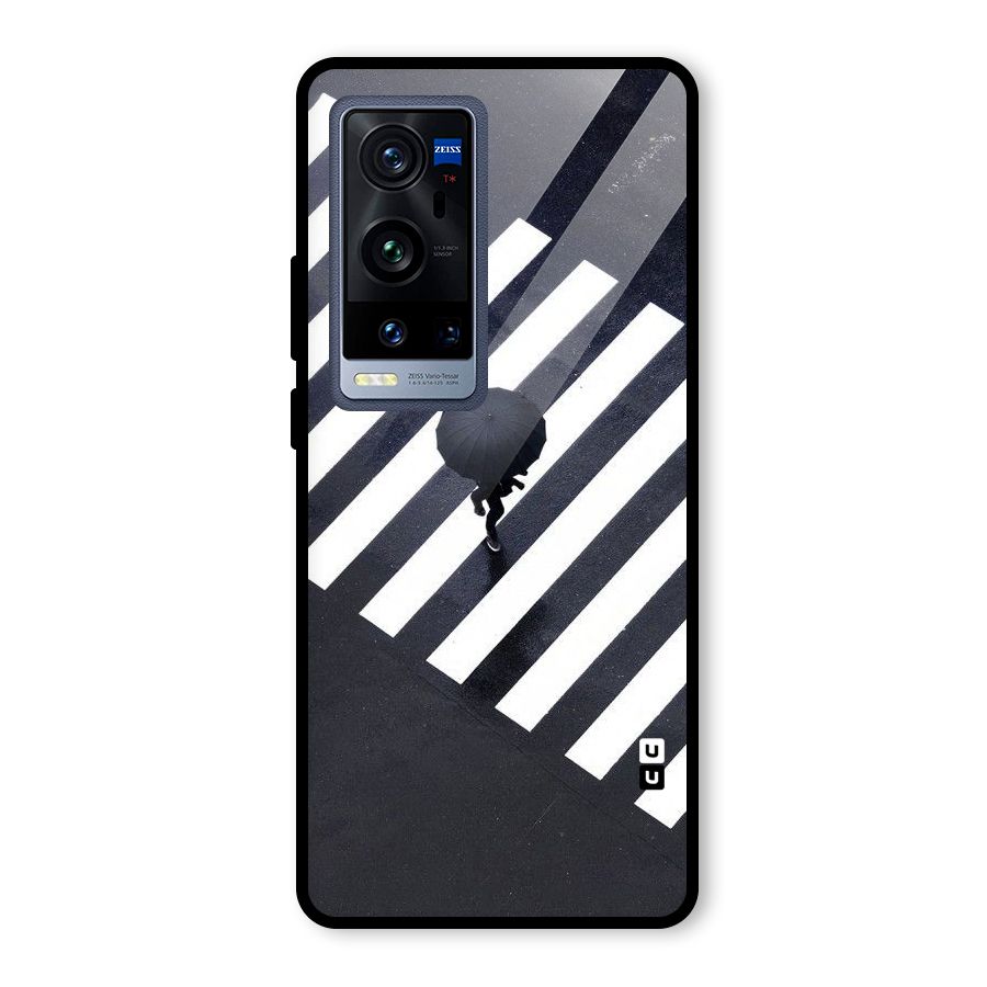 Zebra Walking Glass Back Case for Vivo X60 Pro Plus