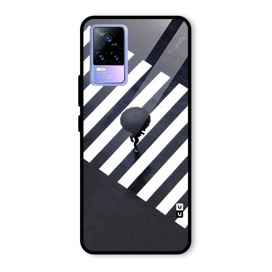 Zebra Walking Glass Back Case for Vivo Y73