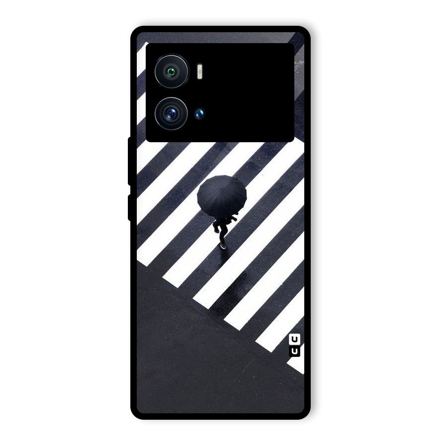 Zebra Walking Glass Back Case for Vivo iQOO 9 Pro