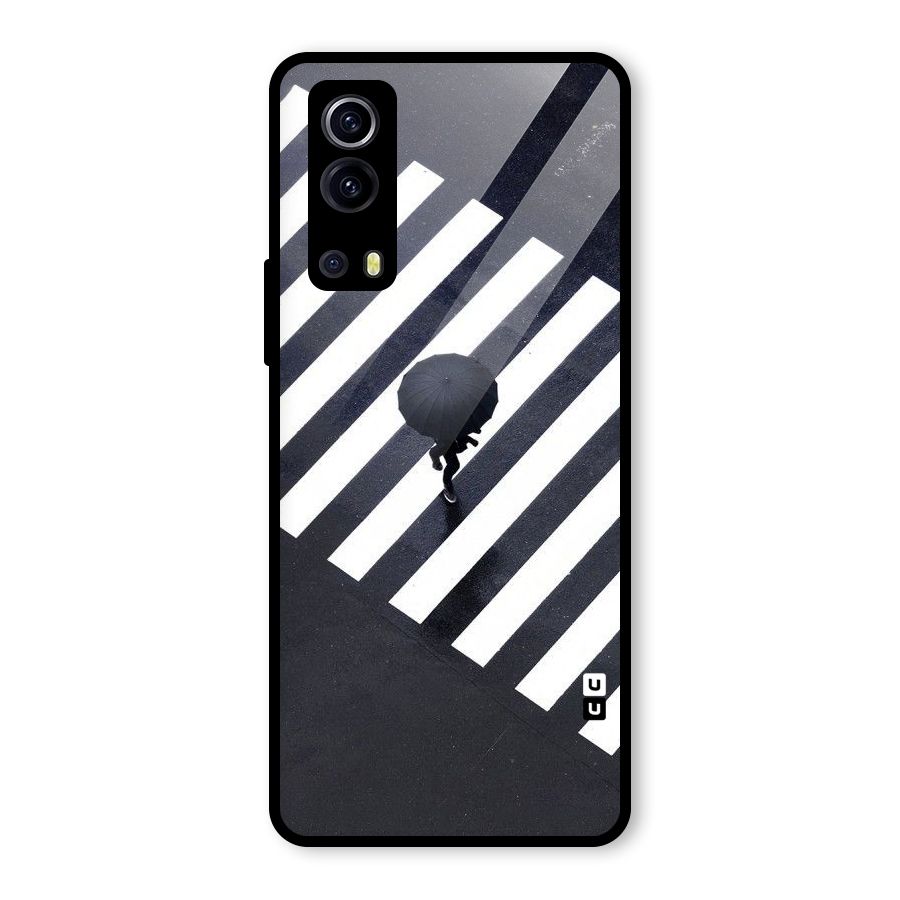 Zebra Walking Glass Back Case for Vivo iQOO Z3