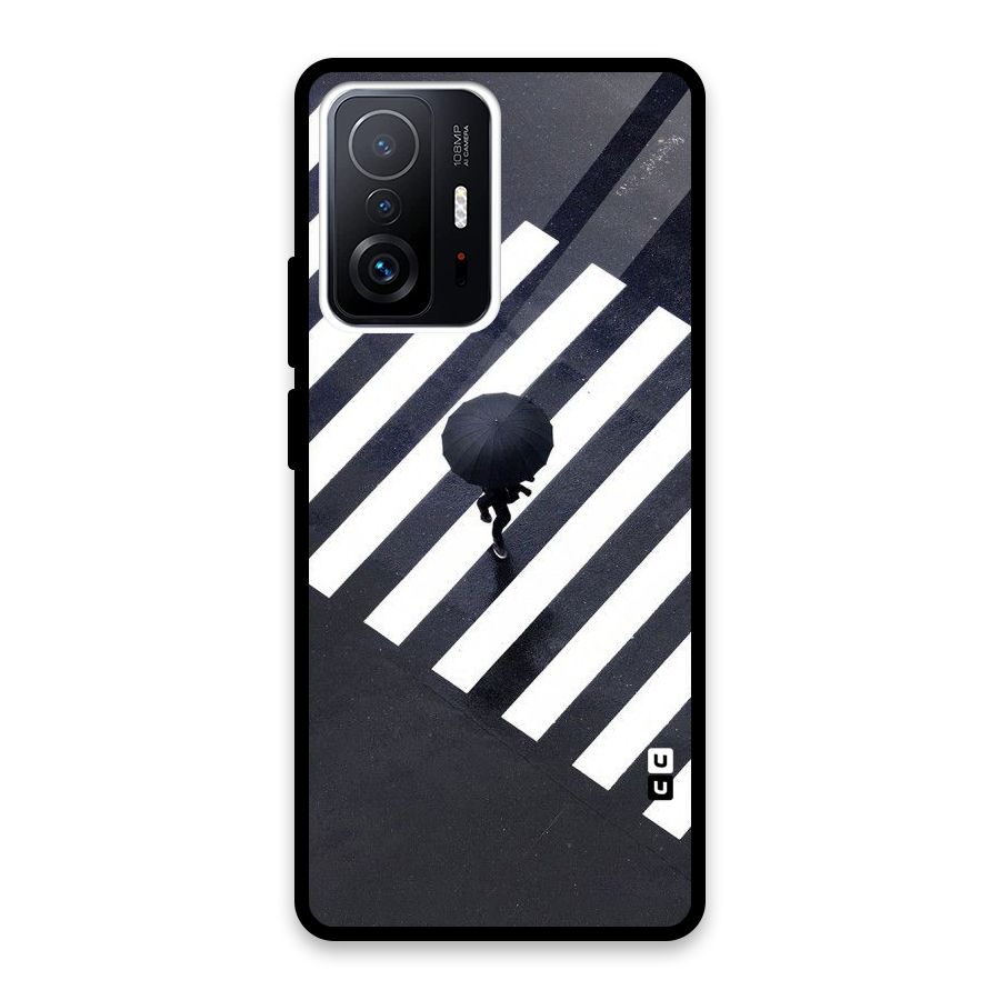 Zebra Walking Glass Back Case for Xiaomi 11T Pro
