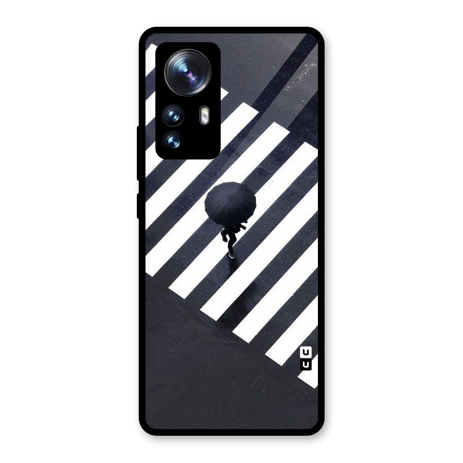 Zebra Walking Glass Back Case for Xiaomi 12 Pro