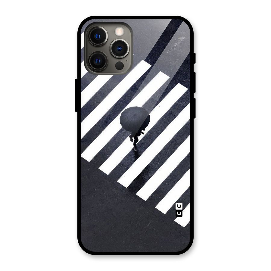 Zebra Walking Glass Back Case for iPhone 12 Pro Max