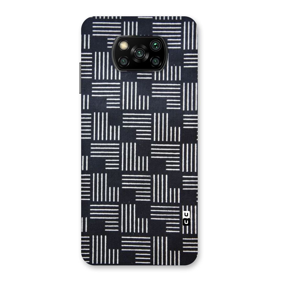 Zig Zag Hierarchy Back Case for Poco X3