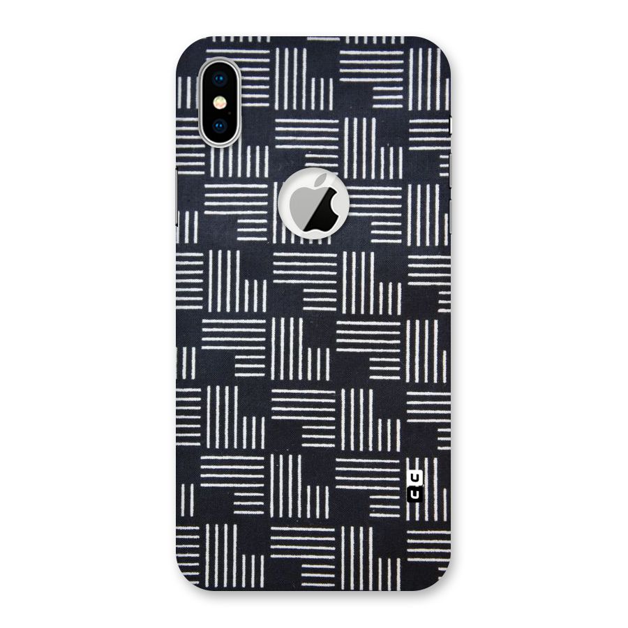 Zig Zag Hierarchy Back Case for iPhone XS Logo Cut