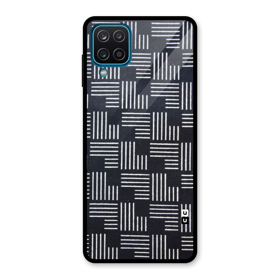 Zig Zag Hierarchy Glass Back Case for Galaxy A12