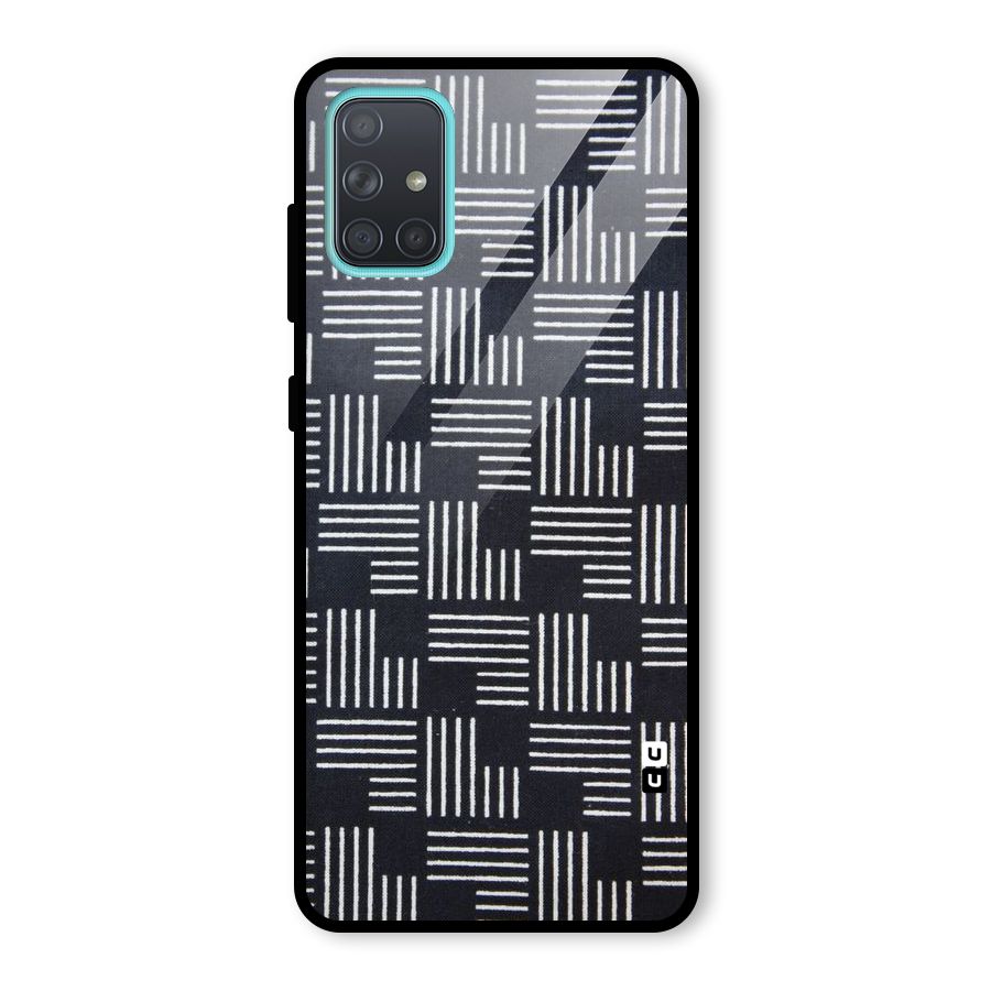 Zig Zag Hierarchy Glass Back Case for Galaxy A71