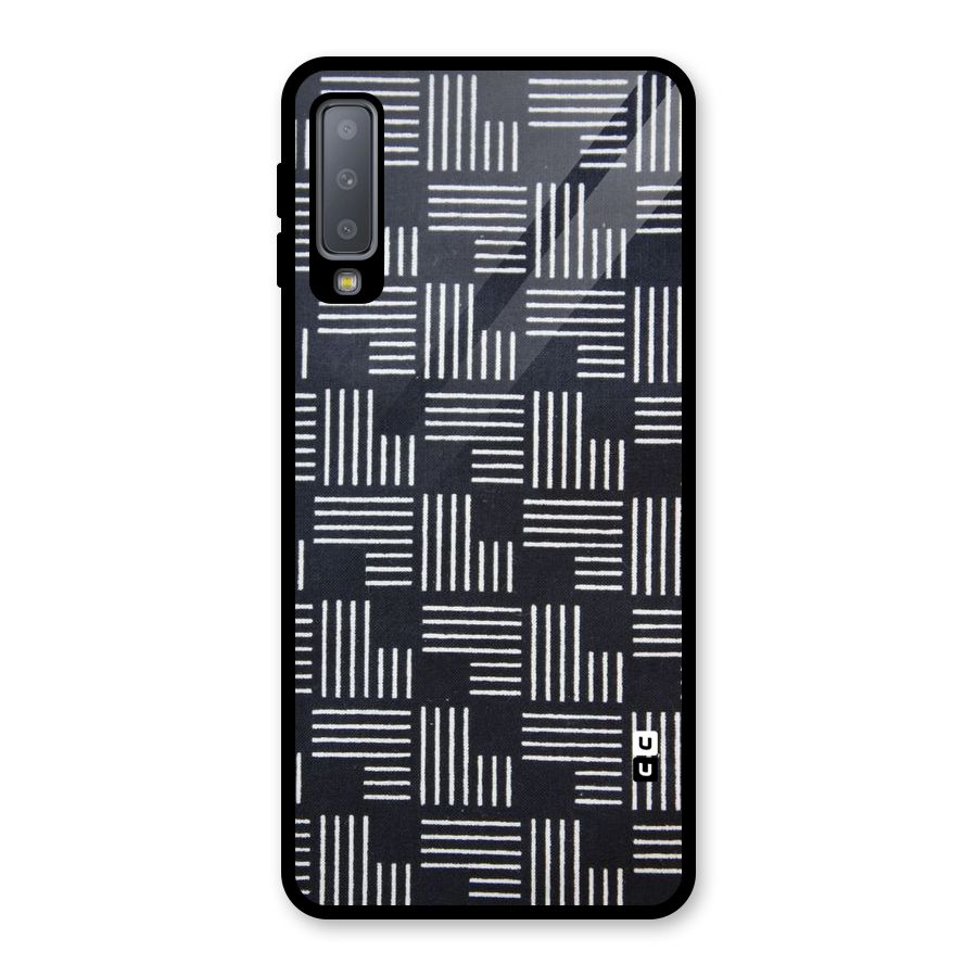 Zig Zag Hierarchy Glass Back Case for Galaxy A7 (2018)