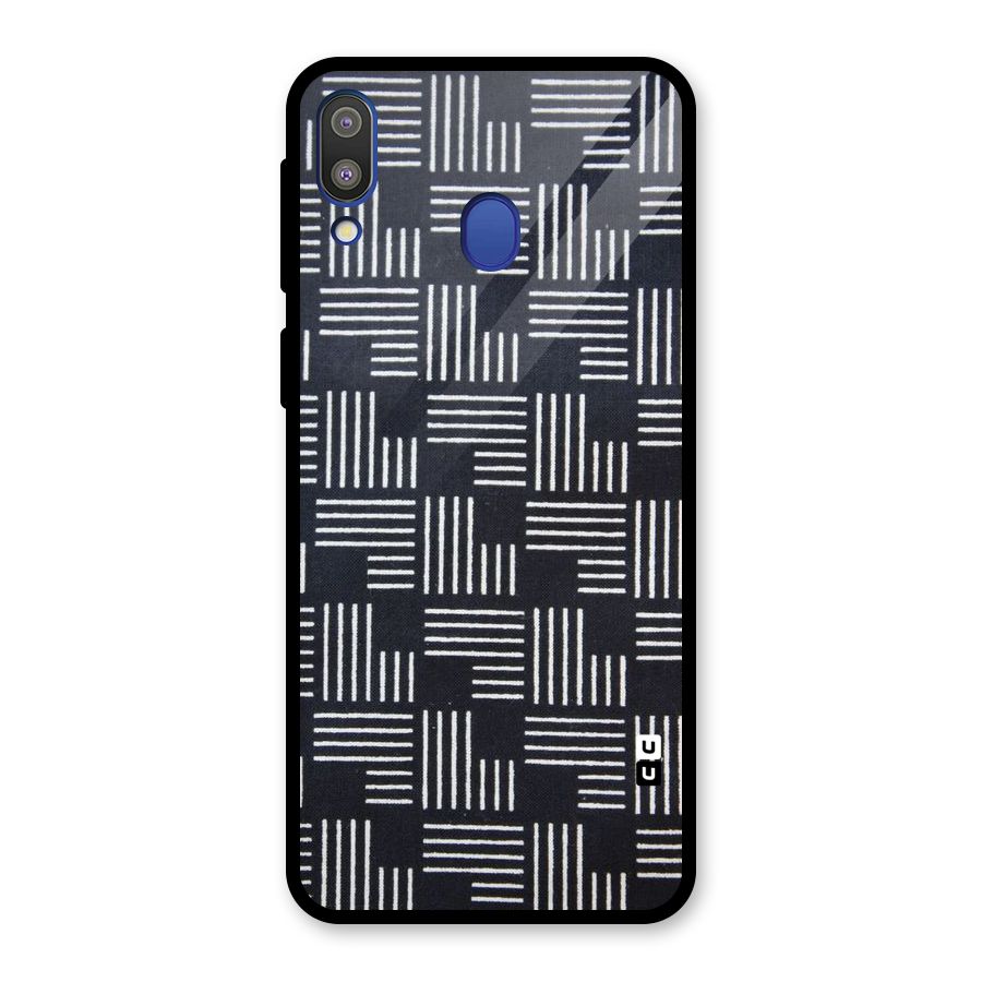 Zig Zag Hierarchy Glass Back Case for Galaxy M20